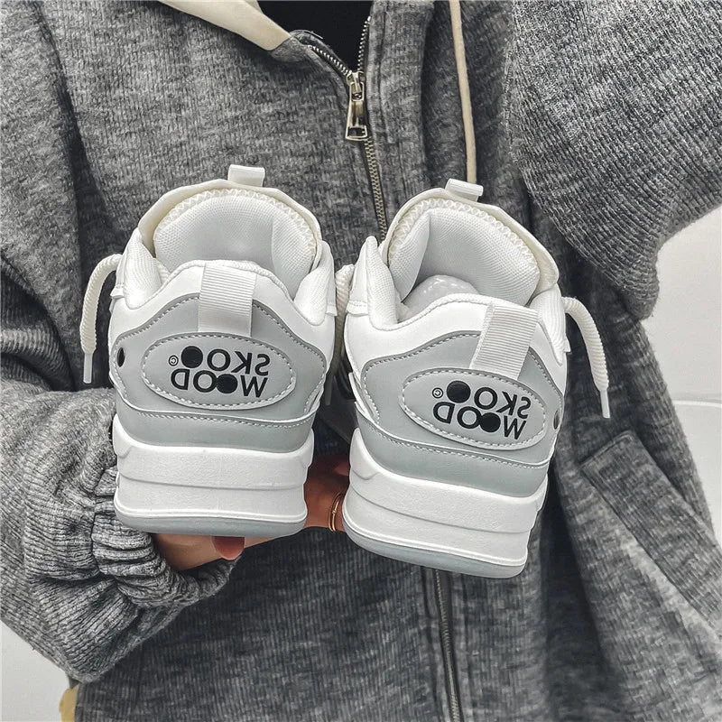 Men's shoes four seasons of the new style all kinds of students retro platform leisure sports shoes