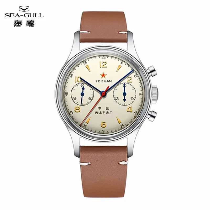 Seagull 1963 International Edition Watch for Men Chronograph Manual Winding Mechanical Watches Original ST1901 D304 Memorial