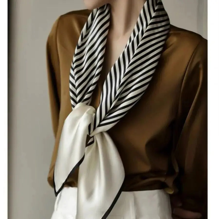 New 90*90cm Silk Scarf Scarftop Headwraps For Woman Fashion Four Seasons Hair Accessories Hijab Foulard Bandana shawl Headscarf